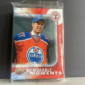 Sealed pack of 25 Connor McDavid Upper Deck Memorable Moments Cards